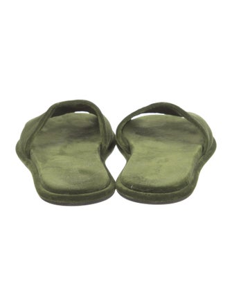 The Row Canal Velvet Slides