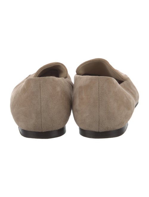 The Row Minimal Suede Loafers