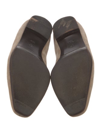 The Row Minimal Suede Loafers