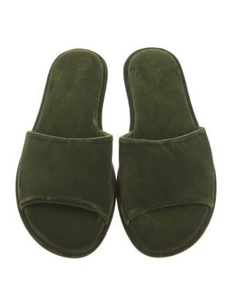 The Row Canal Velvet Slides