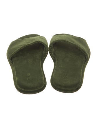 The Row Canal Velvet Slides