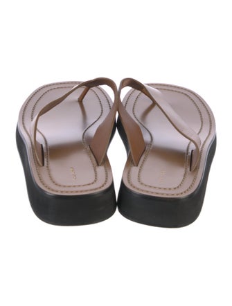 The Row Ginza Leather Slides