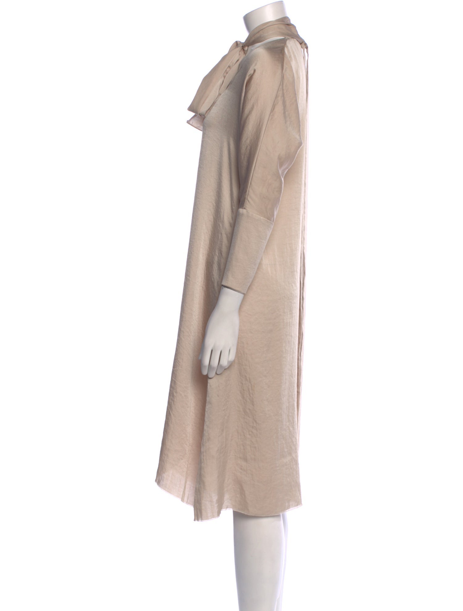 The Row Mock Neck Midi Length Dress