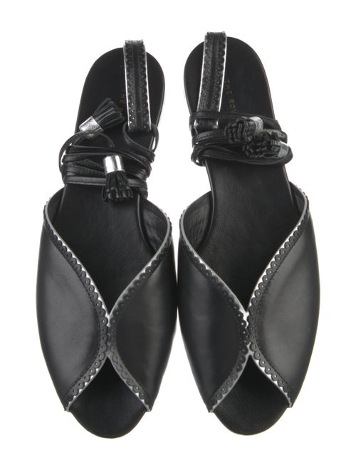 The Row Leather Tassel Accents Mules