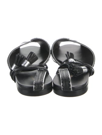 The Row Leather Tassel Accents Mules