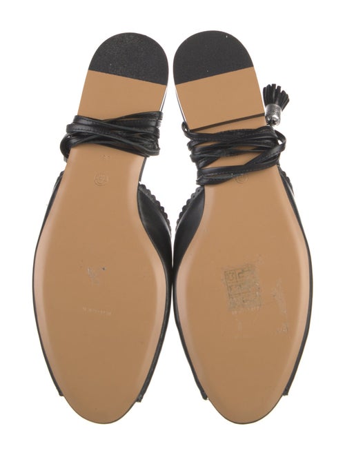 The Row Leather Tassel Accents Mules