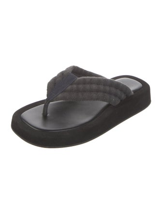 The Row Ginza Canvas Flip Flops