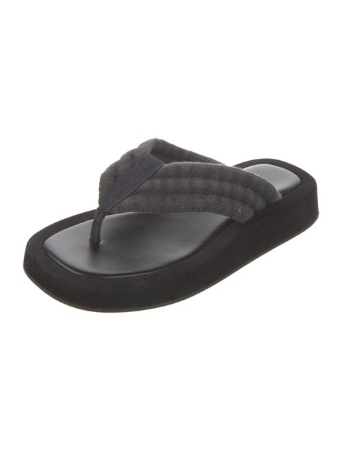 The Row Ginza Canvas Flip Flops