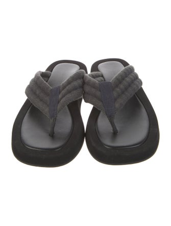 The Row Ginza Canvas Flip Flops