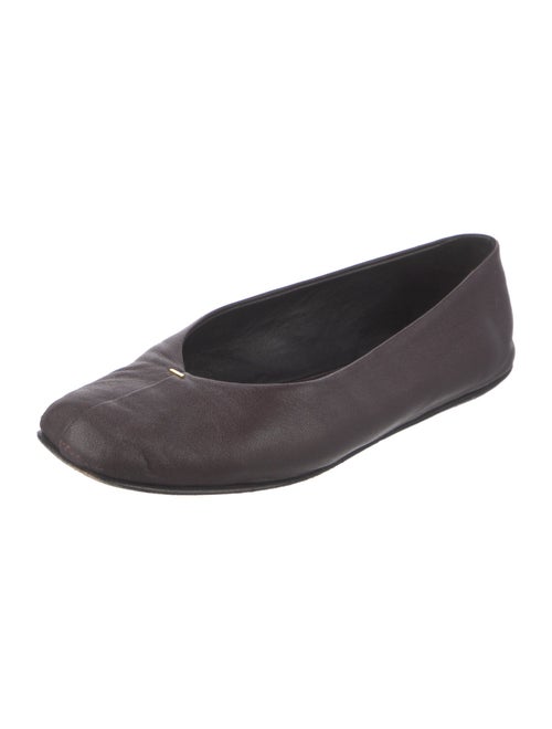 The Row Leather Ballet Flats