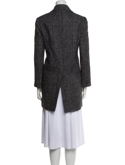 The Row Tweed Pattern Peacoat