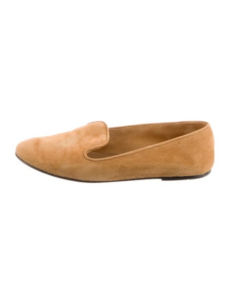 The Row Suede Ballet Flats