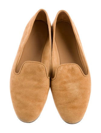 The Row Suede Ballet Flats