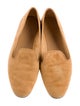 The Row Suede Ballet Flats