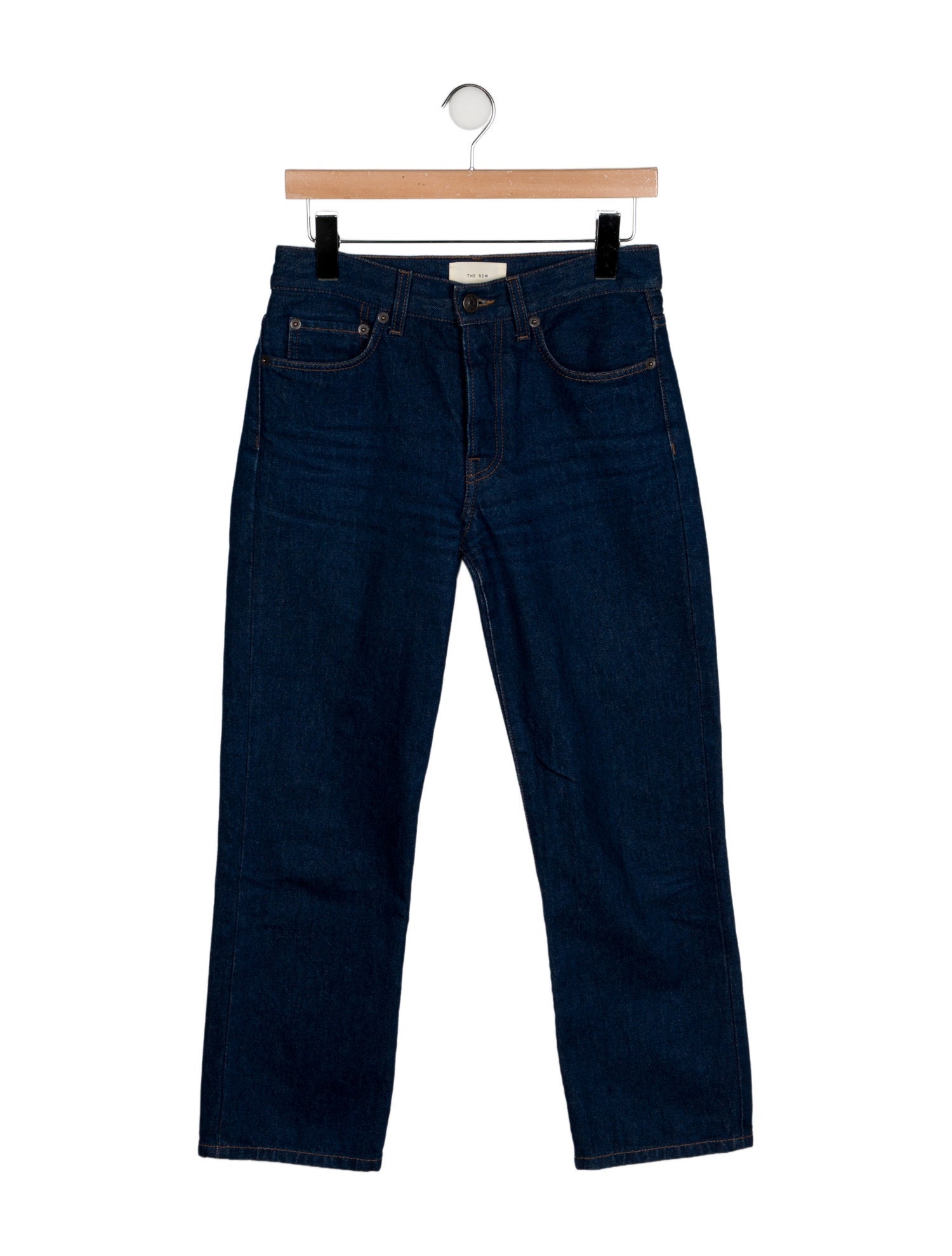 The Row Mid-Rise Straight Leg Jeans