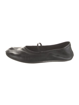 The Row Mary Jane Lambskin Mary Jane Flats