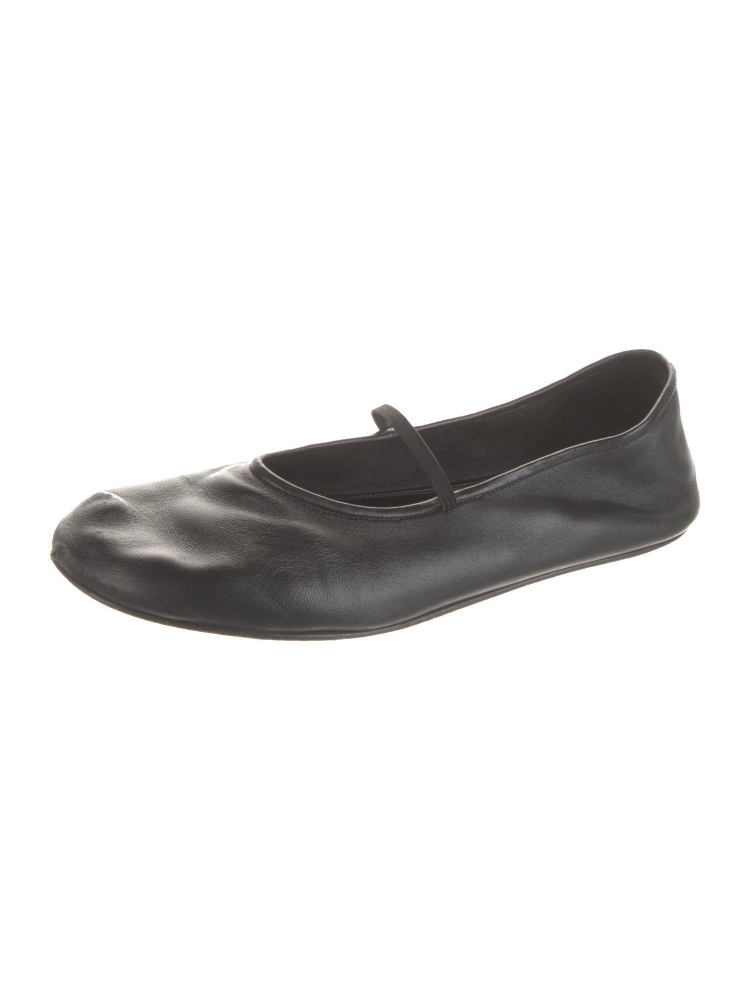 The Row Mary Jane Lambskin Mary Jane Flats