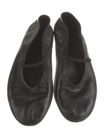 The Row Mary Jane Lambskin Mary Jane Flats