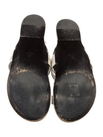 The Row Kris Leather Slides