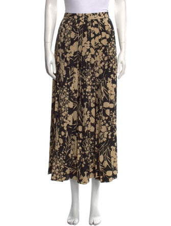 The Row Silk Midi Length Skirt