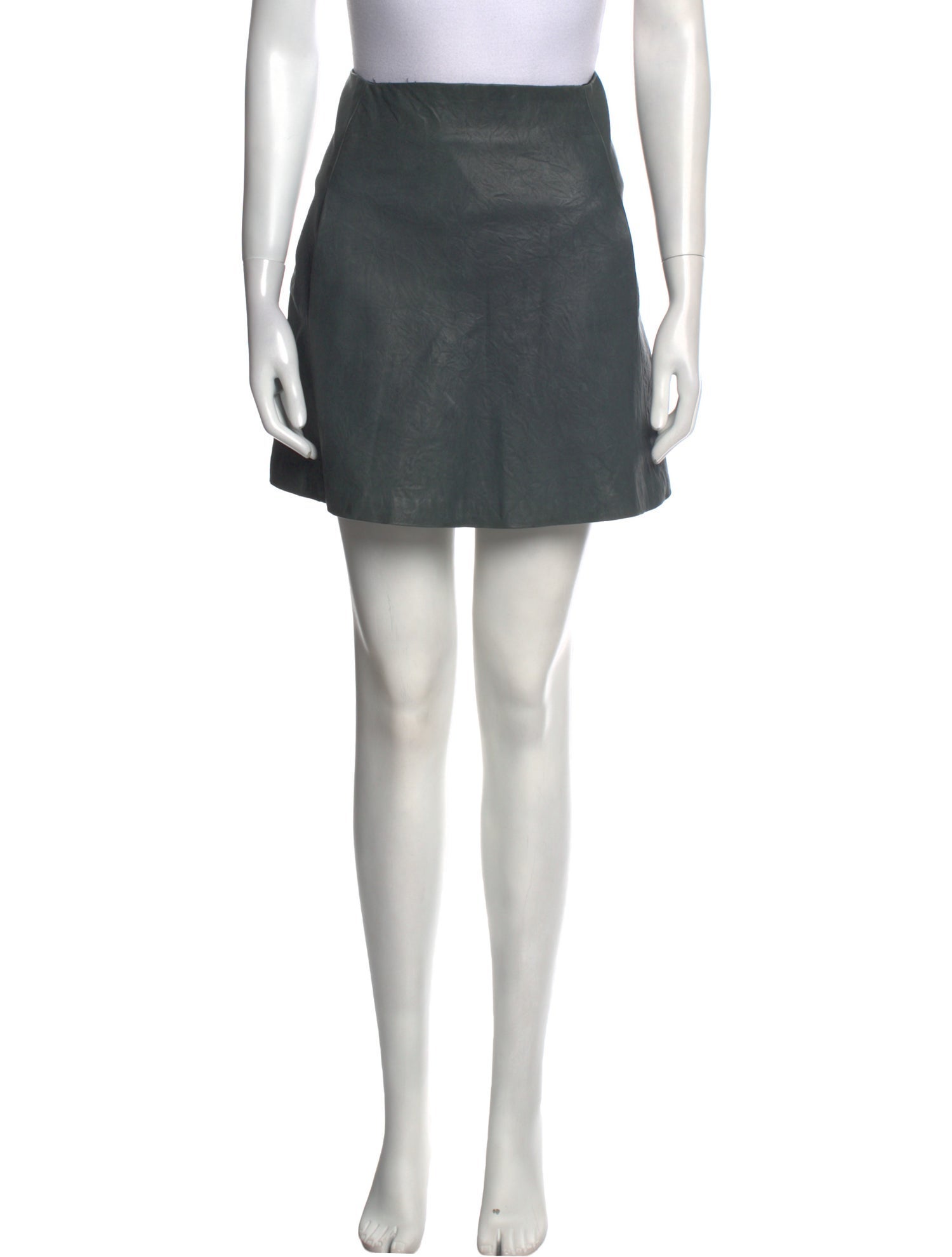 The Row Lambskin Mini Skirt