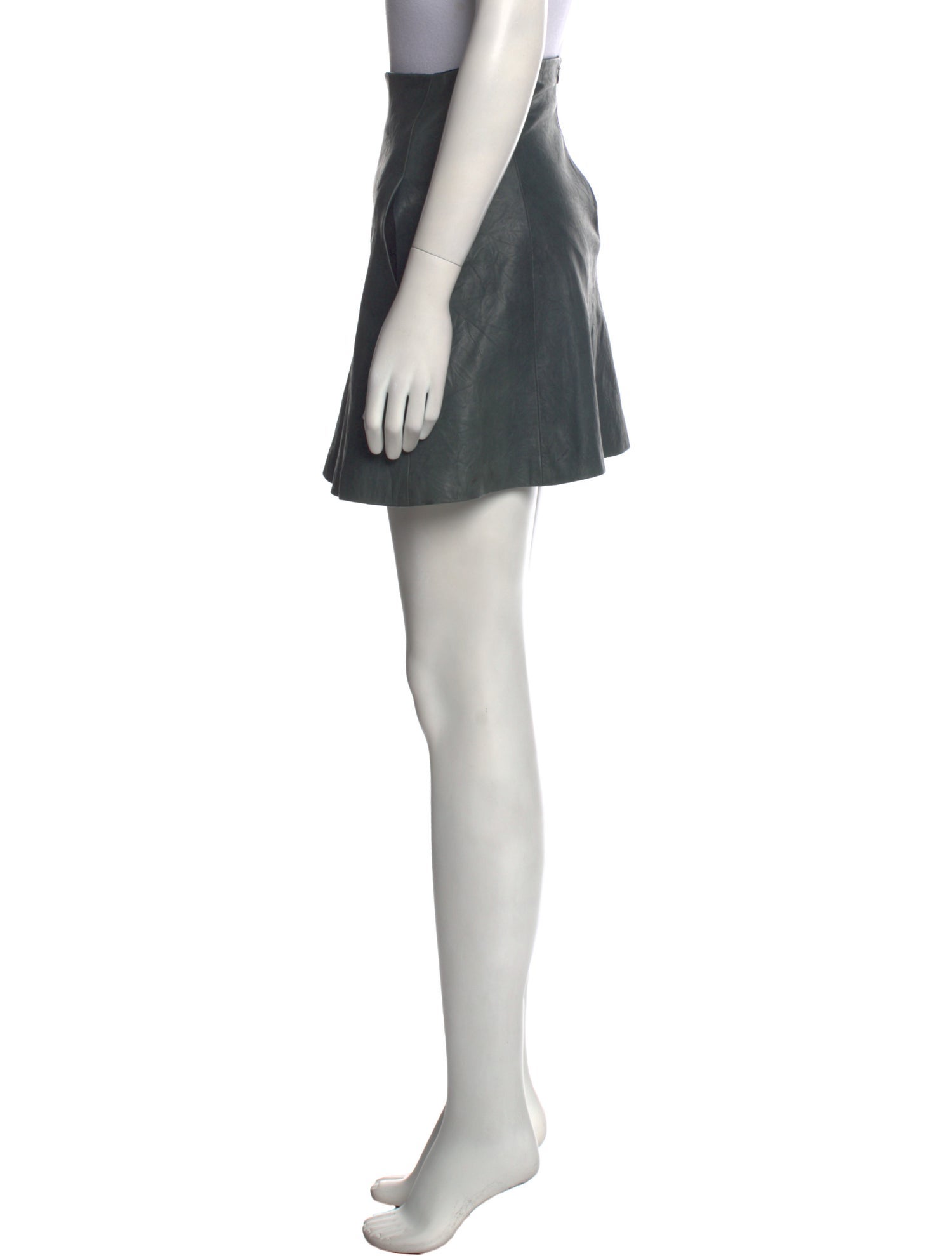 The Row Lambskin Mini Skirt