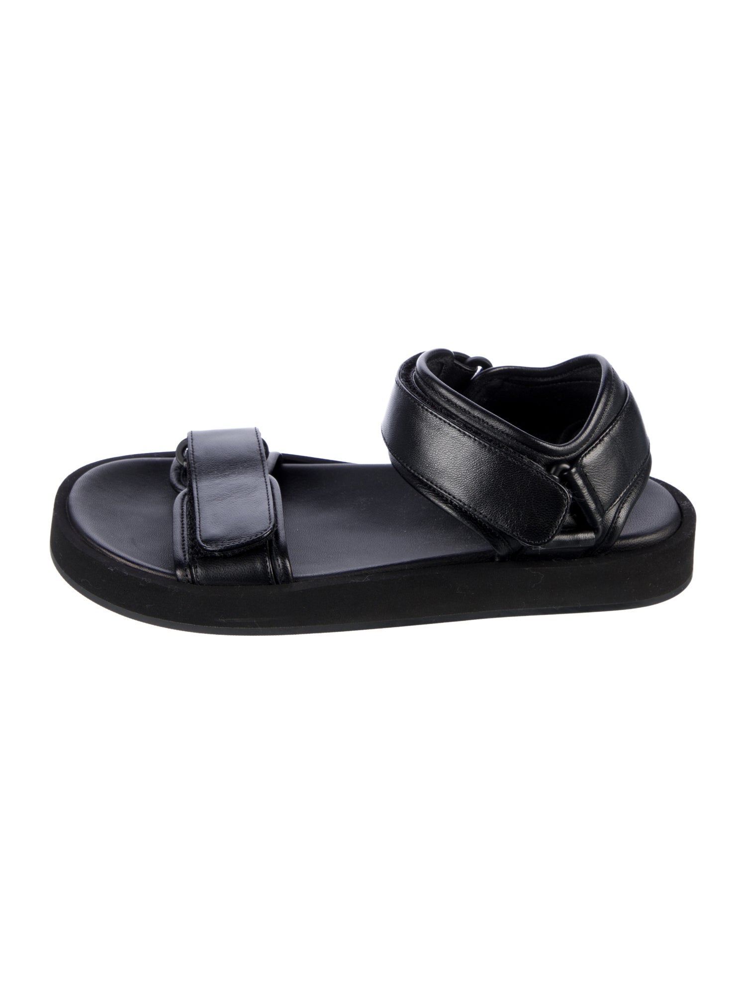 The Row Leather Slides
