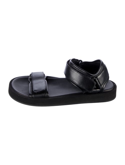 The Row Leather Slides