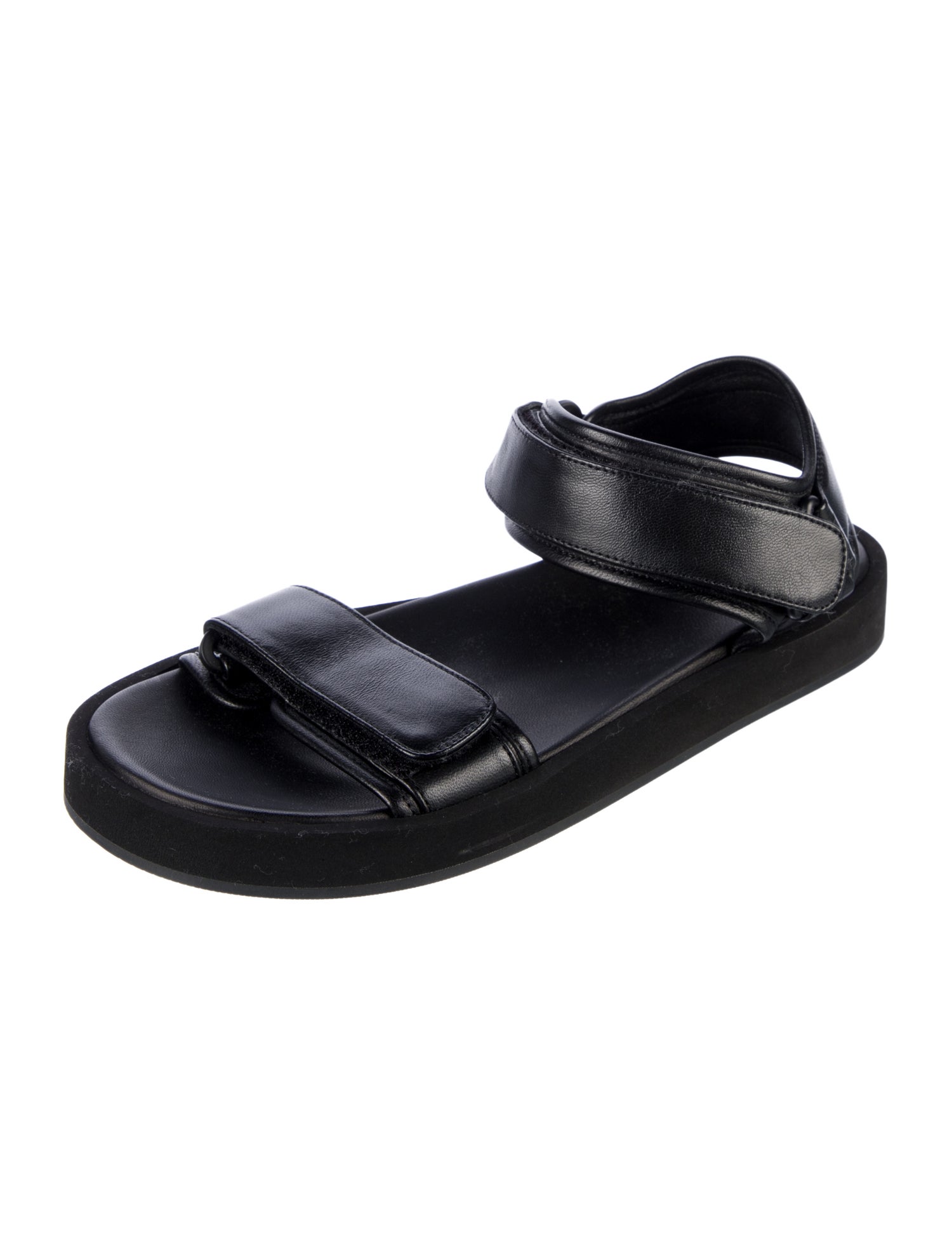 The Row Leather Slides
