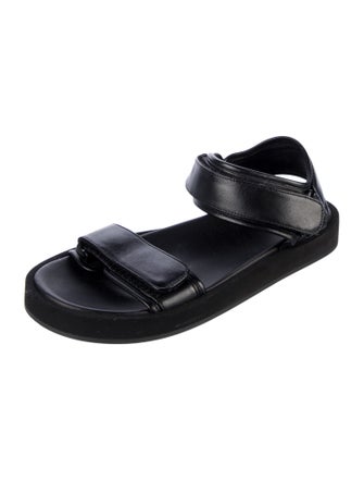 The Row Leather Slides