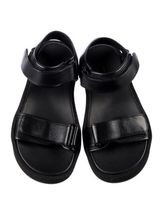 The Row Leather Slides