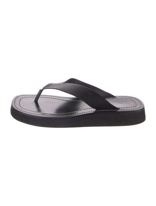 The Row Leather Flip Flops
