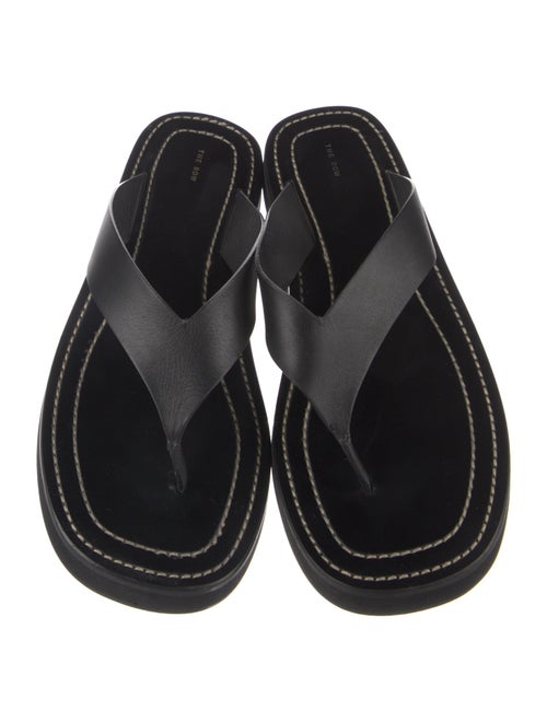 The Row Leather Flip Flops