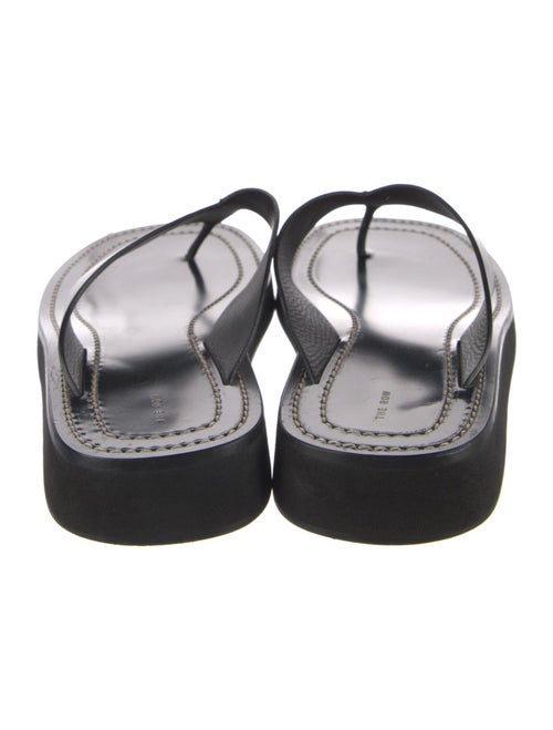 The Row Leather Flip Flops