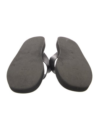 The Row Leather Flip Flops