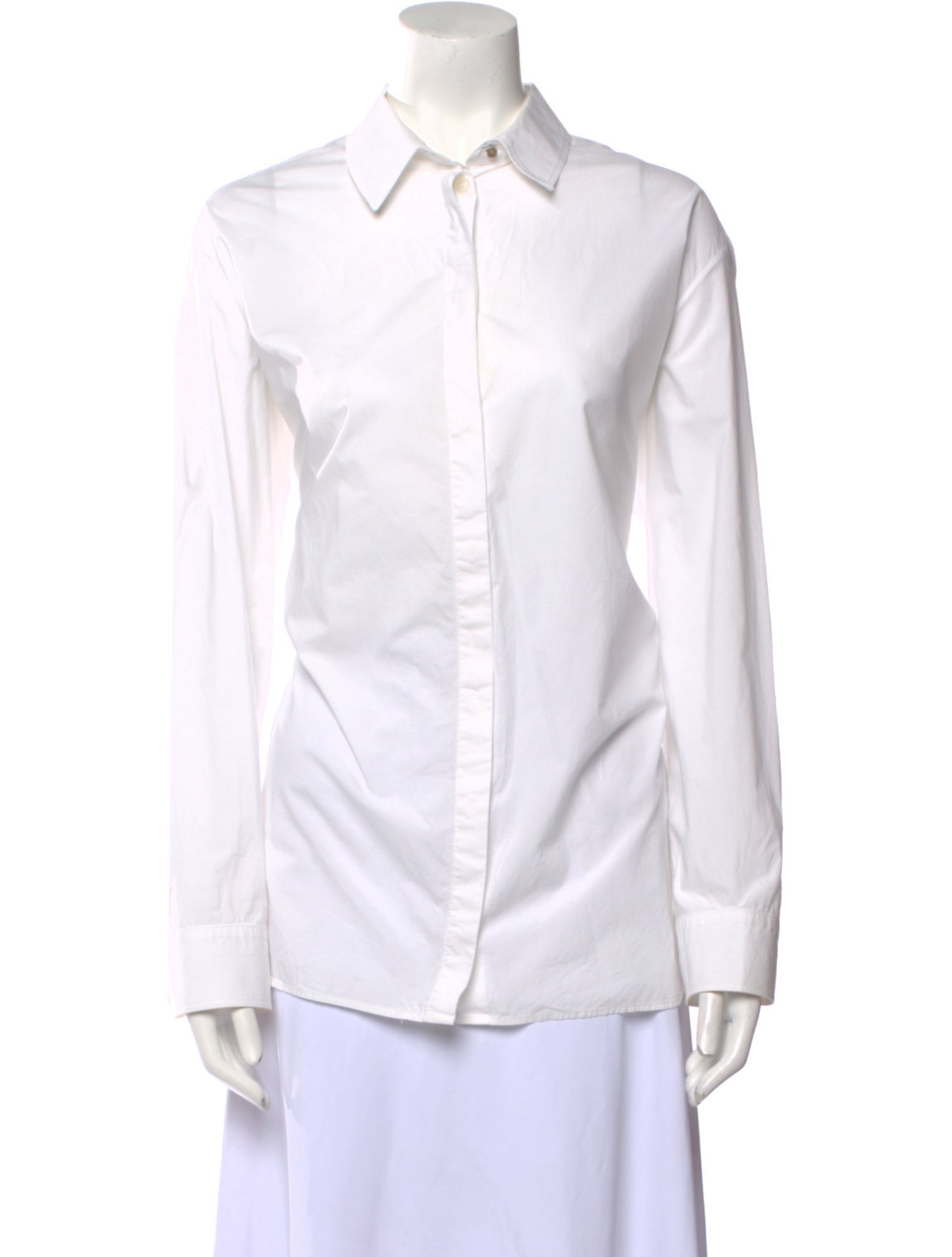 The Row Long Sleeve Button-Up Top