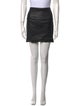 The Row Leather Mini Skirt