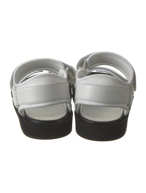 The Row Hook-and-Loop Leather Slingback Sandals