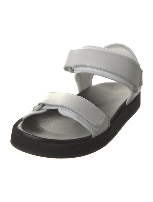 The Row Hook-and-Loop Leather Sandals