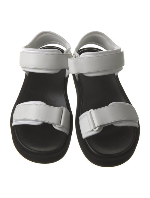 The Row Hook-and-Loop Leather Sandals