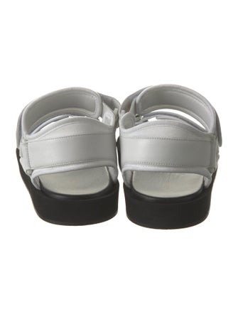 The Row Hook-and-Loop Leather Sandals