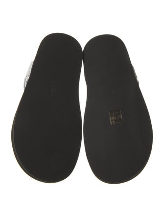 The Row Hook-and-Loop Leather Sandals