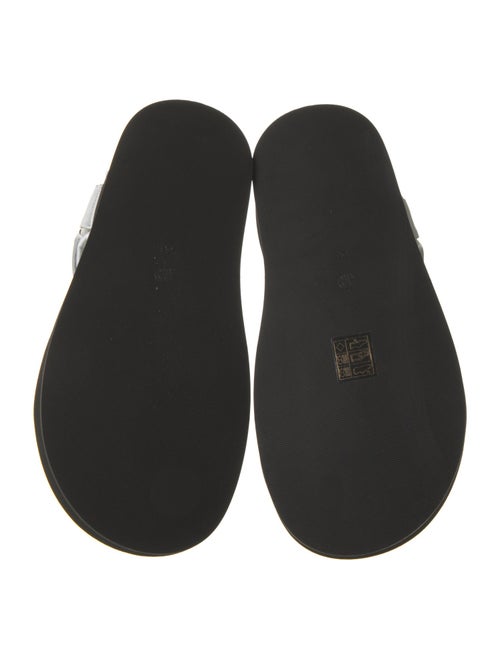 The Row Hook-and-Loop Leather Sandals