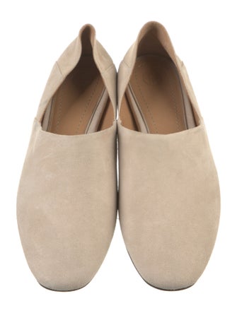 The Row Suede D'Orsay Flats