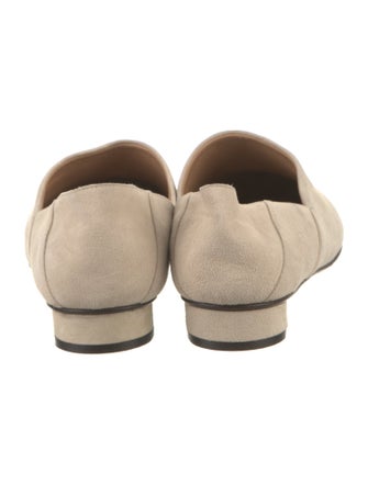The Row Suede D'Orsay Flats