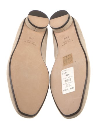 The Row Suede D'Orsay Flats