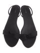 The Row Leather Bow Accents Slingback Sandals