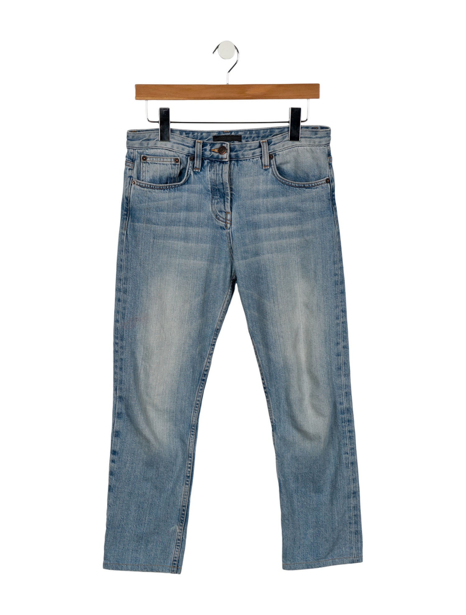 The Row Mid-Rise Straight Leg Jeans