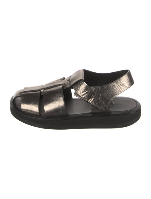 The Row Fisherman Leather Slingback Sandals