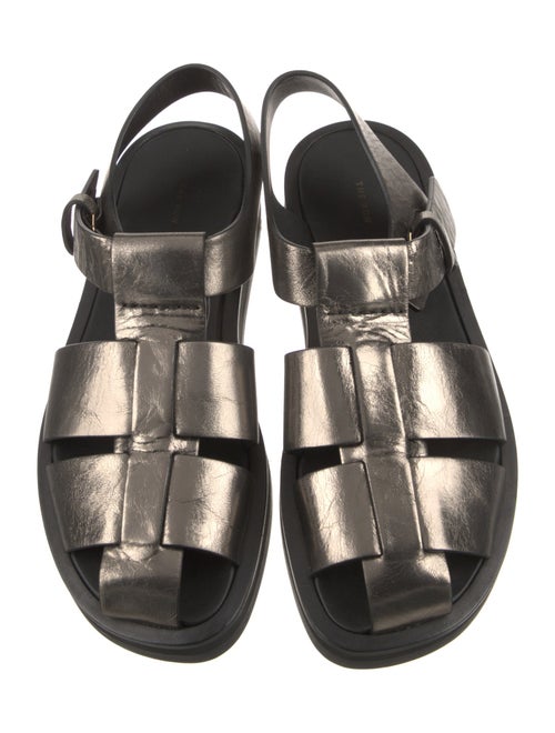 The Row Fisherman Leather Slingback Sandals